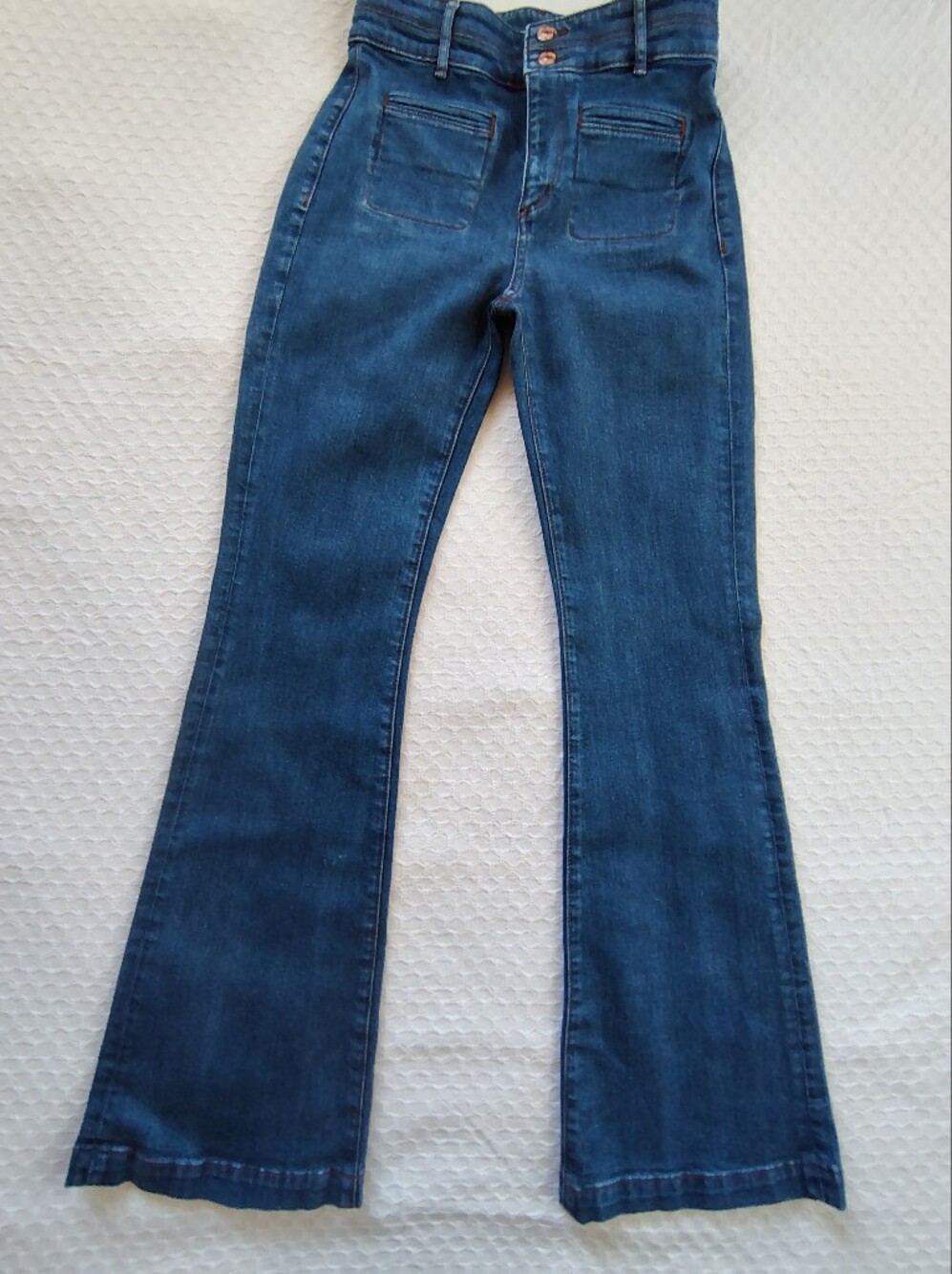 LOFT Women's High Rise Jeans - Dark Blue Size 25. - Picture 1 of 9